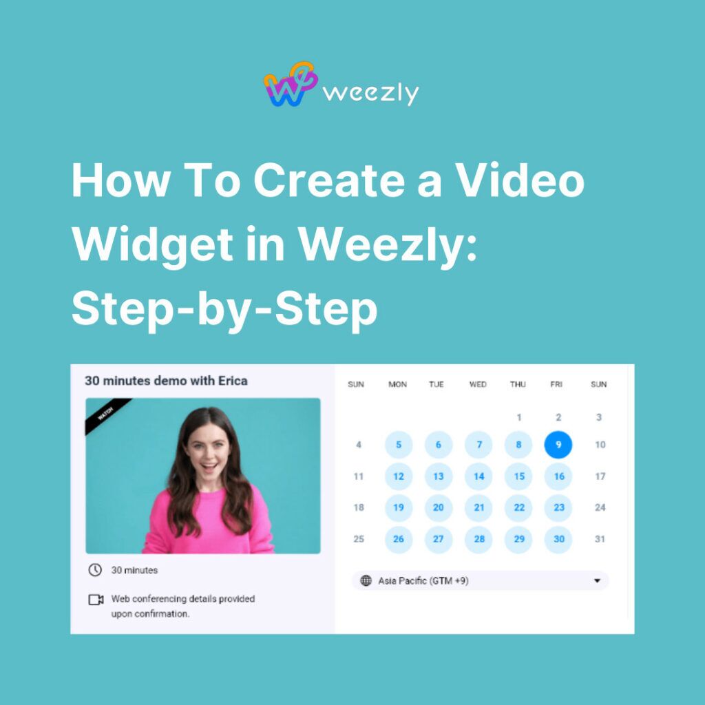 How To Create a Video Widget in Weezly: Step-by-Step