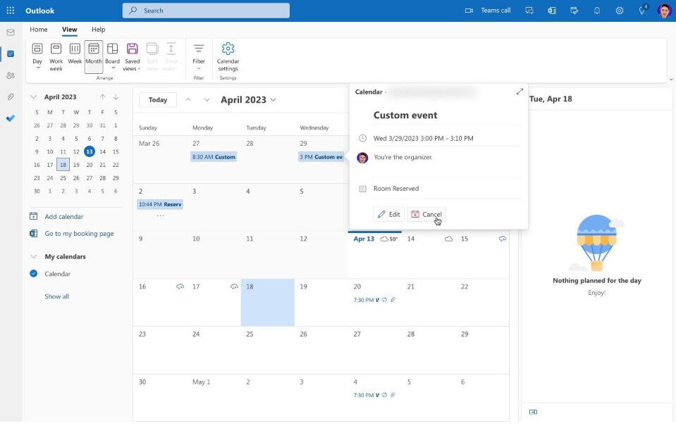 how to add co-organizer to outlook meeting