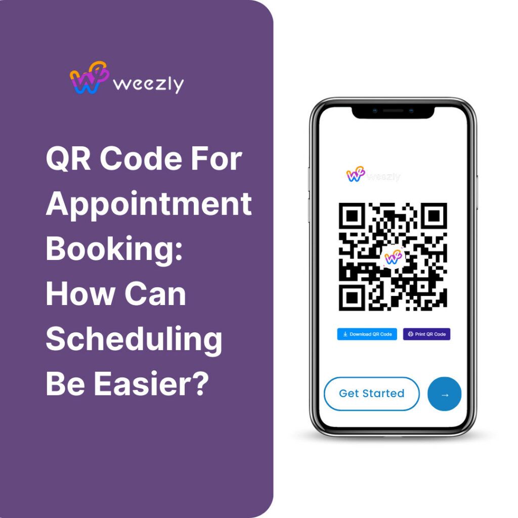 Weezly's QR Code for Appointment Booking