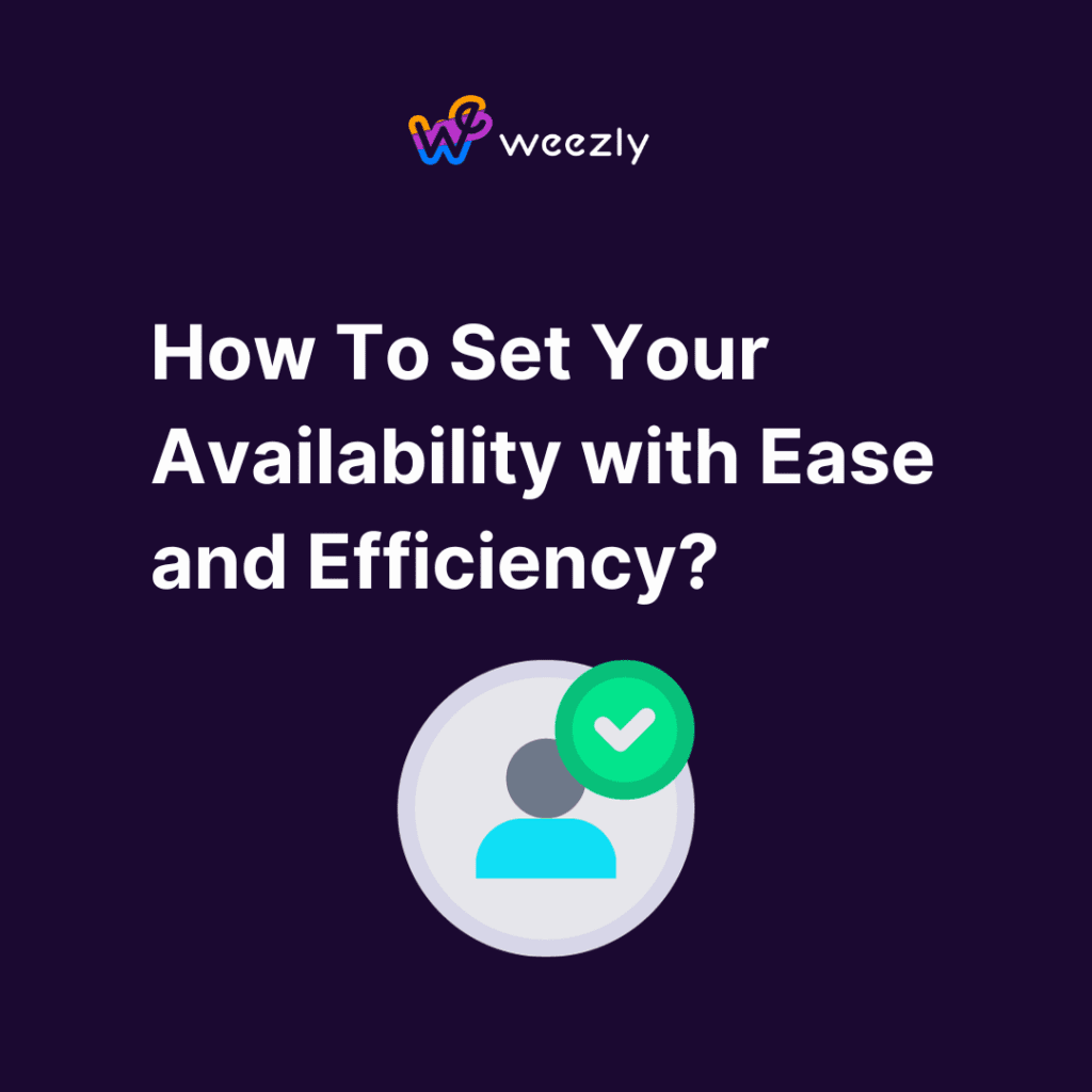 set your availability